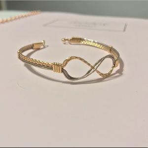 Ranaldo gold and silver infinity bracelet